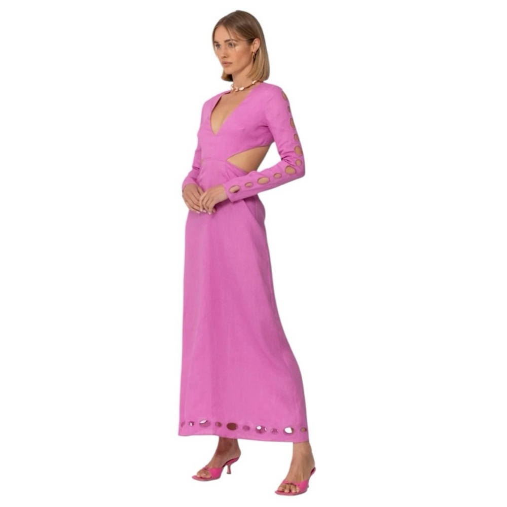 The Wolf Gang Pink Cut Out Dress